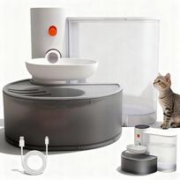 Automatinis 3 l augintinių vandens fontanas su tyliu belaidžiu siurbliu