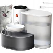 Automatinis 3 l gertuvės fontanas katėms ir šunims, tylus veikimas, 2000 mAh