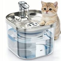 Automatinis fontanas katėms ir šunims su filtru, tylus, palaikantis pastovią vandens temperatūrą