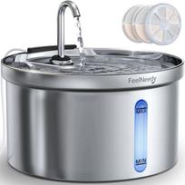 Fontanas katėms FEELNEEDY, 3,5 l, nerūdijančio plieno, tylus, su filtru