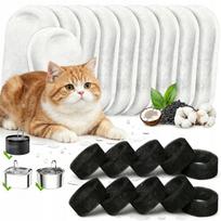 Katinų fontano filtrų rinkinys, 20 vnt., tinka 3,2 l girdyklai