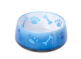 Plastikinis dubenėlis JK Animals, mėlynas ir baltas, 300 ml, 10,5 cm