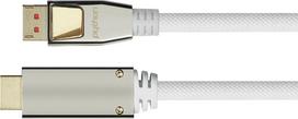 Python DisplayPort 1.4 į HDMI 2.0 kabelis nailoninis White 3m