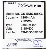 1900 mAh for Samsung EB-BG388BBE,GH43-04433A,EB-BG388BBECWW