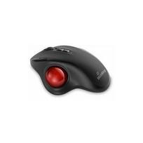 MediaRange optinė, 7 mygtukų trackball belaidė pelė, dešinė, black/red