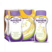 NUTRIDRINK gėrimas JUCY PLUS, kriaušės ir šeivamedžio žiedų skonio, 4 vnt. x 200 ml