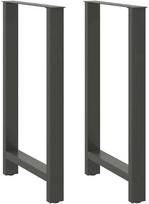 Baro stalo kojos, antracito spalvos, 2 vnt., 60x(100-101) cm, plienas
