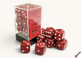 Chessex Speckled Lava Stone 16mm d6 Dice Block (12 dice)