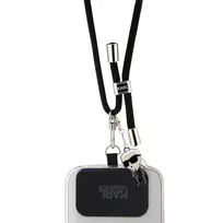 Karl Lagerfeld Universal Crossbody Strap Cord and Ikonik Pins / Black