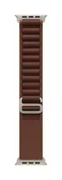 49mm Burgundy Alpine Loop - Small - Natural Titanium Finish