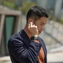 Linus Airosoft Silicone Apple Watch Strap 38/40/41mm Midnight Black