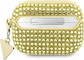 Rhinestone Triangle Charm Сover AirPods Pro 2 Gold