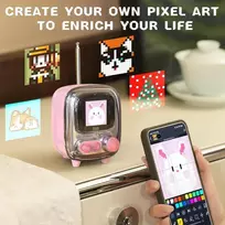 Garsiakalbis „Divoom Tivoo 2 Pixel art BT“, rožinis