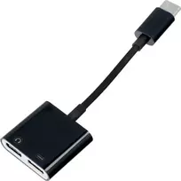 OEM USB-C – USB-C adapteris (2 jungtys), juodos spalvos