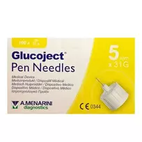 MENARINI Glucoject Insulin Needle 31G x 5mm 100U