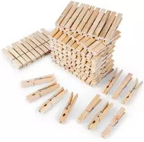 Bamboo Drabužių segtukai 100 vnt - Skalbyklos