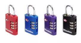 Master Lock TSA kombinuotų spynų rinkinys, 2 vnt., įvairių spalvų