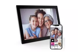 XORO 10,1 inch WiFi Digital Photo Frame with Multitouch IPS Display, 16GB, Black