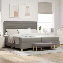 Kiemas lova su galvūgalio Tortora 200 x 200 cm audinys