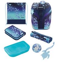 Herlitz SoftLight Plus Greenline Blue Ice school bag set Girl Polyester Blue, Navy
