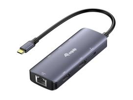 Equip USB-C 7-in-1 MST Multifunctional Adapter, Dual HDMI 4K/30Hz, Gigabit Ethernet, 100W USB-C PD, USB-C (5Gbps) x 1, USB-A