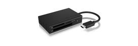 ICY BOX IB-CR401-C3 card reader USB 3.2 Gen 1 (3.1 Gen 1) Type-C Black