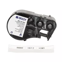 BRADY BMP41/BMP51/BMP53/M511 mažo halogeno kiekio termosusitraukianti vielos žymėjimo įvorė, balta, 38,1 mm x 6,4 m