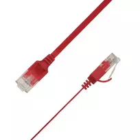 LinkIT Plokščias U/UTP Cat6A Ethernet tinklo kabelis, raudonas, 1,5m, 10Gbps, 500 MHz, 32 AWG UTP-FL6A-00150-RD
