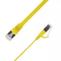 LinkIT Plokščias U/FTP Cat6A geltonas 1m tinklo kabelis (STP-FL6A-00100-GL)