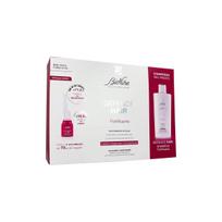 Set BioNike: Defence Hair Hair Shampoo Fortifying, 200 ml + Defence Fortifying Ampoules Treatment Serum For Scalp For Women, 21 vnt., 6 ml