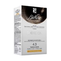 BioNike Shine On Permanent Hair Dye 4.3 Golden Brown, 145 ml
