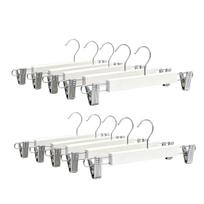 Pakabos kelnėms ir sijonams Relaxdays, 10 vnt, Balta, 36 × 12 × 1,2 cm