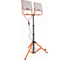 LED reflektorius su stovu 2xLED/100W/230V 4500K IP65 oranžinis