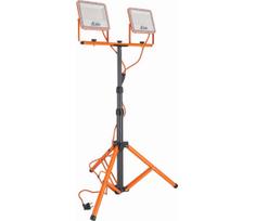 LED prožektorius su stovu 2xLED/50W/230V 4500K IP65 oranžinis
