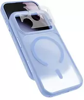 Epico HeroMatte Pro Mag+ dėklas iPhone 17 Pro/18 Pro, suderinamas su Qi2 ir MagSafe - šviesiai mėlyna