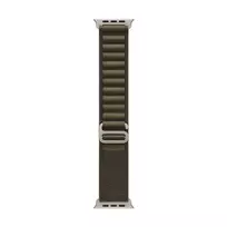 Apple 49mm Dark Olive Alpine Loop - Large - Natural Titanium Finish