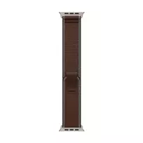 Apple 49mm Dark Umber Trail Loop - M/L - Natural Titanium Finish