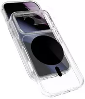 Epico Dot Mag+ dėklas | iPhone 17 Pro/18 Pro | Suderinamas su Qi2 ir MagSafe | Juodas | Dirželiai per petį ir fotoaparato iškyšos apsauga