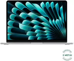 Apple Atnaujintas MacBook Air 2025 Retina 13" - M4 / 16GB / 256GB SSD / Sidabrinis (būklė kaip naujas)