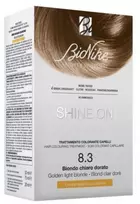 L'Oreal BioNike Shine On nuolatiniai plaukų dažai 8.3 šviesiai auksiniai, skirti šviesiems plaukams, 145 ml