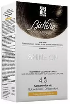 L'Oreal BioNike Shine On nuolatiniai plaukų dažai 4.3 auksiniai rudi, 145 ml