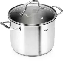 Puodas su stikliniu dangčiu, 3,6 l, sidabrinis, Ø 18 cm