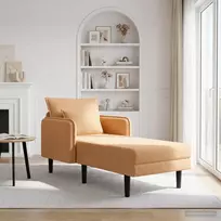 Padidintas šezlongas Smėlio Bouclé