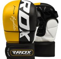 MMA pirštinės RDX Grappling Rex T6 Plus GGR-T6Y-L+, geltona sp., L