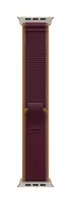 49mm Burgundy Trail Loop - S/M - Natural Titanium Finish