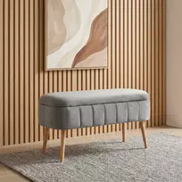 Pufas, „Hanah Home“, antracito spalvos, 90 x 46 x 35