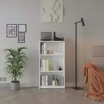 Knygų lentyna, „Hanah Home“, balta, 58 x 106 x 23