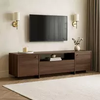 TV staliukas, Hanah Home, Milano riešutmedis, 180 x 46 x 35