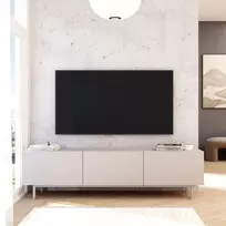 TV staliukas, Hanah Home, smėlio spalvos, 180 x 47,3 x 36,8