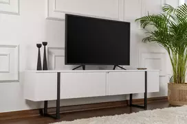 TV staliukas, „Hanah Home“, baltas arba juodas, 180 x 45 x 30